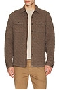 view 3 of 4 Epic Quilted Fleece Cpo Shirt in Mountain Branch Heather