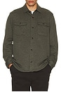 view 3 of 4 Inlet Knit Cpo Shirt in Olive Leaf Melange