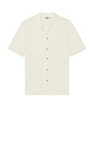 view 4 of 4 Short Sleeve Sunwashed Knitted Shirt in White Shell
