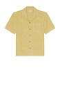 view 4 of 5 Short Sleeve Embroidered Shirt in Island Wheat