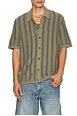view 1 of 4 CHEMISE in Olive Safari Stripe
