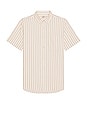 view 1 of 3 Short Sleeve Breeze Shirt in Sand Shell Stripe