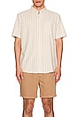 view 3 of 3 Short Sleeve Breeze Shirt in Sand Shell Stripe