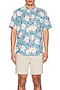 view 3 of 3 Short Sleeve Breeze Shirt in Summer Sky Hawaiian