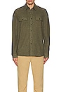 view 3 of 3 Legend Sweater Shirt in Olive Melange Twill