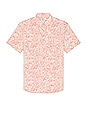 view 1 of 3 Short Sleeve Stretch Playa Shirt in Coral Tile Print