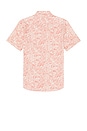 view 2 of 3 Short Sleeve Stretch Playa Shirt in Coral Tile Print