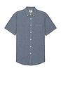 view 1 of 3 Short Sleeve Stretch Playa Shirt in Weathered Blue