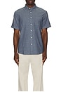 view 3 of 3 Short Sleeve Stretch Playa Shirt in Weathered Blue