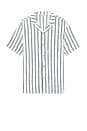 view 1 of 3 Short Sleeve Cabana Towel Terry Shirt in Ivory Storm Stripe