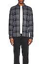view 3 of 3 Legend sweater shirt in Grey Seas Plaid