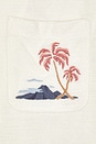 view 3 of 4 Short Sleeve Cabana Towel Terry Shirt in Scenic Volcanic Island