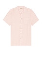 view 1 of 3 Short Sleeve Palma Linen Shirt in Coastal Mauve