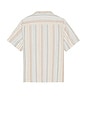 view 2 of 3 Short Sleeve Breeze Camp Shirt in Golden Beach Stripe
