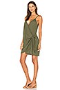 view 1 of 4 Kara Wrap Dress In Plain Khaki in Plain Khaki
