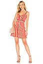 view 1 of 3 Le Petite Dress in Tangerine Mazur Stripe