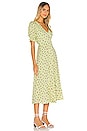 view 2 of 3 Maggie Midi Dress in Lime Luda Floral