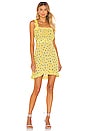 view 1 of 3 Mid Summer Mini Dress in Lemon Luda Floral