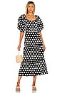 view 1 of 3 Rumi Midi Dress in Black Emelda Dot