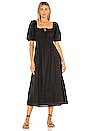view 1 of 3 Maurelle Midi Dress in Plain Black