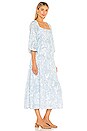view 2 of 3 ROBE MI-LONGUE ALISON in Faye Paisley Print Powder Blue