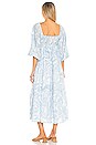 view 3 of 3 ROBE MI-LONGUE ALISON in Faye Paisley Print Powder Blue