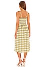 view 3 of 3 Raven Midi Dress in Ligne Check Print Olive