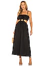 view 1 of 3 El Rio Maxi Dress in Plain Black