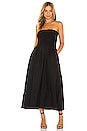 view 1 of 3 Madella Midi Dress in Plain Black