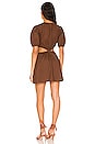 view 3 of 3 Adelfia Mini Dress in Plain Dark Chocolate