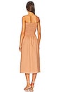 view 3 of 3 Elmarie Linen Midi Dress in Hazelnut