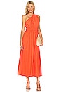 view 1 of 3 La Ora Midi Dress in Morange