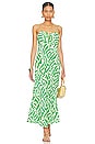 view 1 of 3 San Paolo Midi Dress in Tulli Print Green
