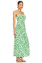 view 2 of 3 San Paolo Midi Dress in Tulli Print Green