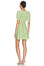 view 3 of 3 ROBE COURTE LA BELLE in Lou Floral Print Green