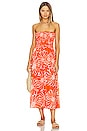 view 1 of 3 Abbas Midi Dress in La Sirena Floral Print
