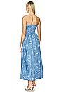 view 3 of 3 Dominquez Midi Dress in Calla Mid Blue Print