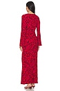 view 3 of 3 Santino Maxi Dress in Selcetta Paisley Red