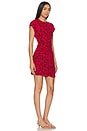 view 2 of 3 Celestina Mini Dress in Selcetta Paisley Red