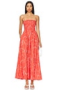 view 1 of 3 Tergu Maxi Dress in Calla Red Print