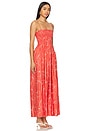 view 2 of 3 VESTIDO MIDI TERGU in Calla Red Print