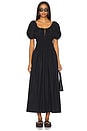 view 1 of 3 ROBE MI-LONGUE BEATRICE in Black