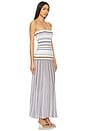 view 2 of 4 Citara Strapless Dress in Pale Blue Stripe