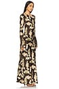 view 2 of 3 Faroe Maxi Dress in Chocolate Jardin Floral