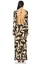 view 3 of 3 Faroe Maxi Dress in Chocolate Jardin Floral