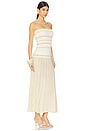 view 2 of 3 Citara Strapless Dress in Butter Stripe