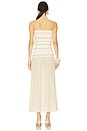 view 3 of 3 Citara Strapless Dress in Butter Stripe