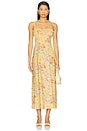view 1 of 3 Sorana Midi Dress in Adeline Floral Yellow