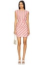 view 1 of 3 Reign Mini Dress in Cherry Stripe
