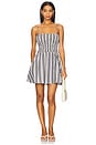 view 1 of 4 Corah Mini Dress in Antique Navy Stripe